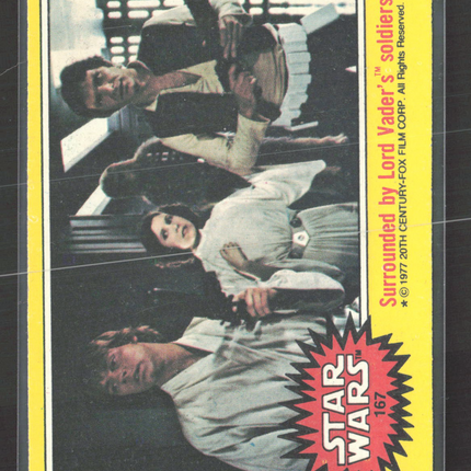 1977 Topps Star Wars Puzzle Back #167