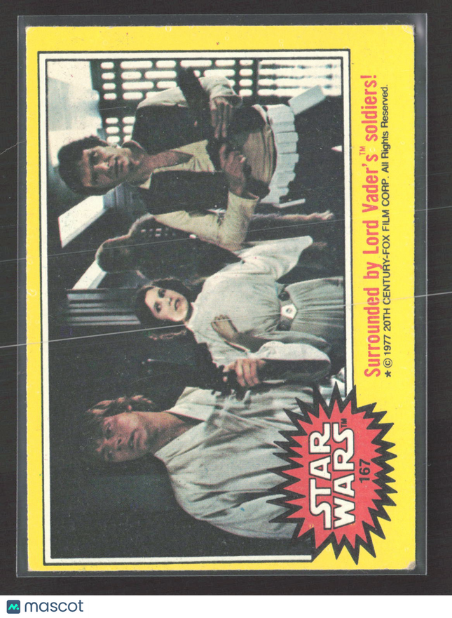 1977 Topps Star Wars Puzzle Back #167