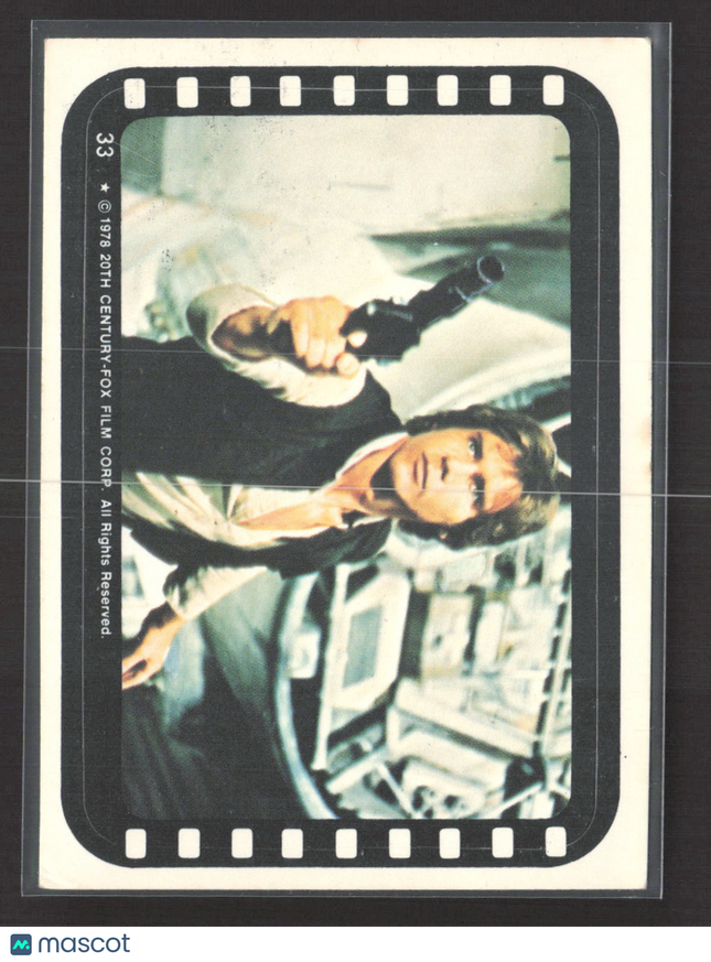 1978 Topps Star Wars Stickers Harrison Ford Sticker #33