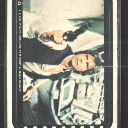 1978 Topps Star Wars Movie Stickers Harrison Ford #33