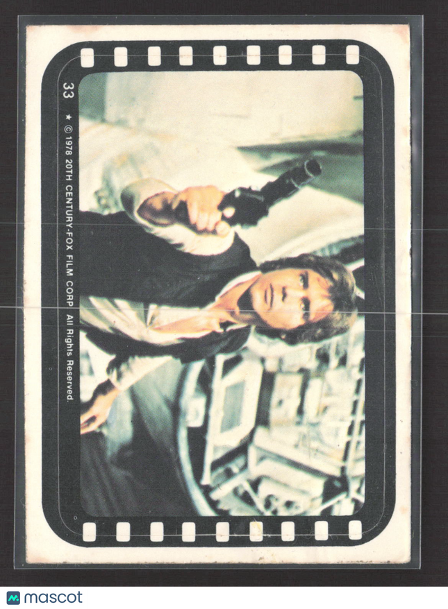 1978 Topps Star Wars Movie Stickers Harrison Ford #33