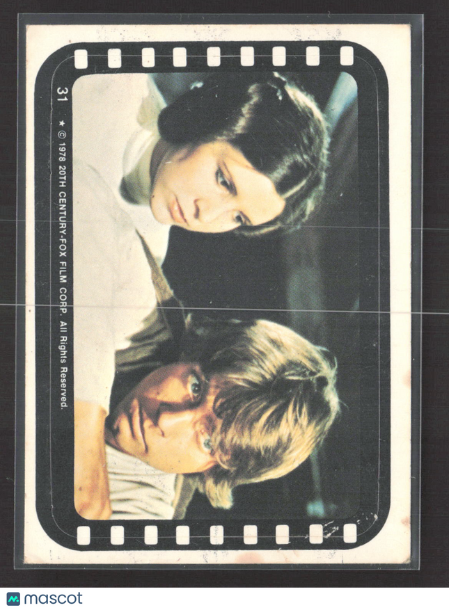 1978 Wonder Bread Star Wars Mark Hamill Carrie Fisher #31