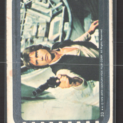 1978 Topps Star Wars Stickers Harrison Ford Sticker #33