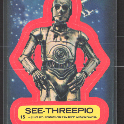 1977 Topps Star Wars Stickers Sticker #15