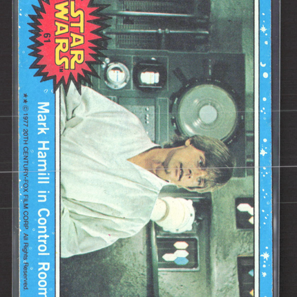 1977 Topps Star Wars Mark Hamill Story Summary #61