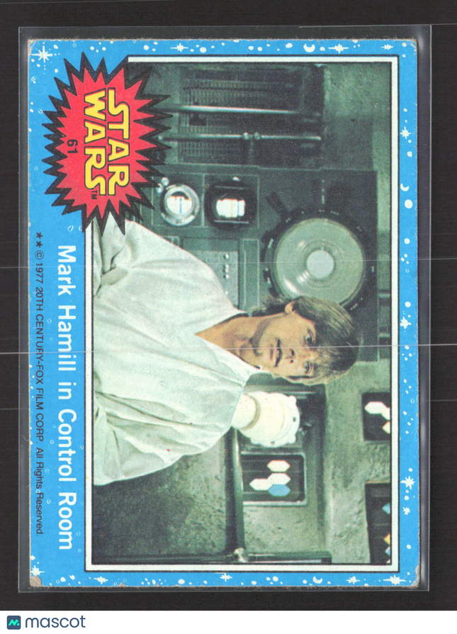 1977 Topps Star Wars Mark Hamill Story Summary #61