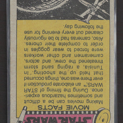 1977 Topps Star Wars Blue Border Movie Facts #23