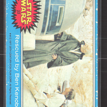 1977 Topps Star Wars Series 1 Puzzle Back #22