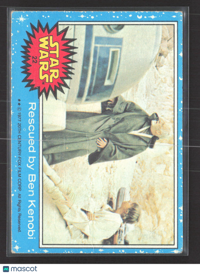 1977 Topps Star Wars Series 1 Puzzle Back #22