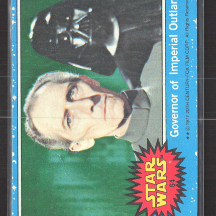 1977 Topps Star Wars Blue Series 1 Peter Cushing #61