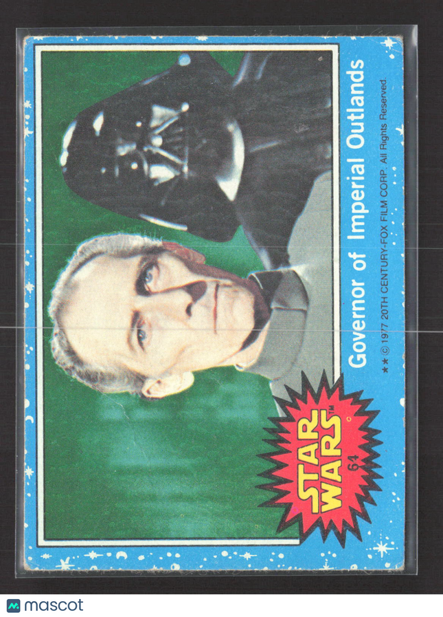 1977 Topps Star Wars Blue Series 1 Peter Cushing #61