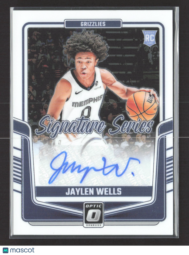 2025 Panini Donruss Optic Signature Series Jaylen Wells #SS-WEL RC