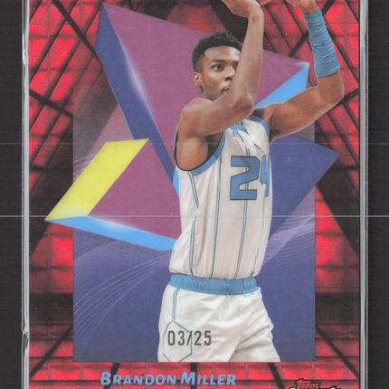2025 Topps Finest Brandon Miller #12 Red 03/25