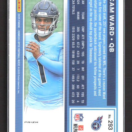 2025 Panini Donruss Optic Cam Ward #293 Blue Glitter SSP