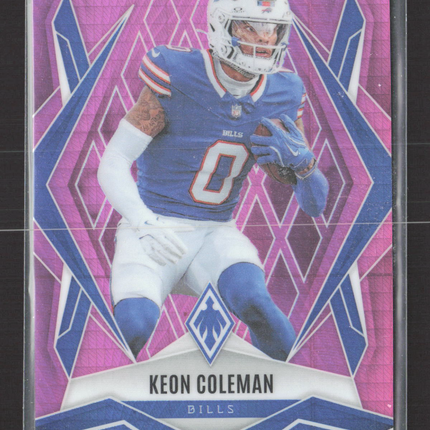 2025 Panini Phoenix Keon Coleman #25 Pink 135/299
