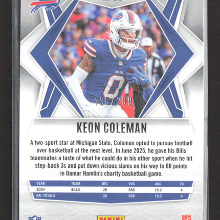 2025 Panini Phoenix Keon Coleman #25 Pink 135/299