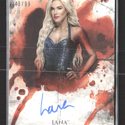 2018 Topps WWE Undisputed Lana #UA-LA 43/99 Authentic Auto