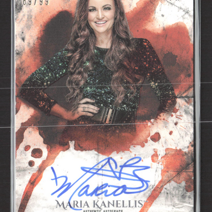 2018 Topps WWE Undisputed Maria Kanellis #UA-MK Authentic Autograph 89/99