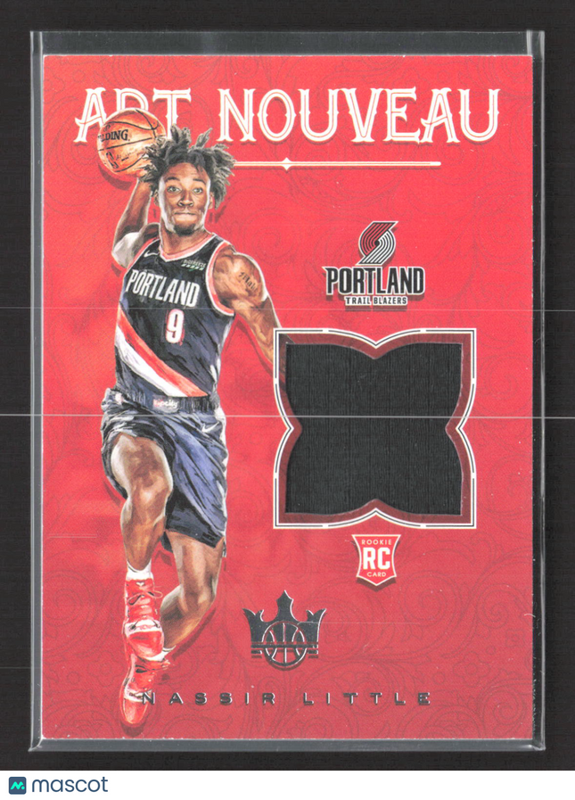 2020 Panini Court Kings Art Nouveau Nassir Little #AN-NLT RC Memorabilia