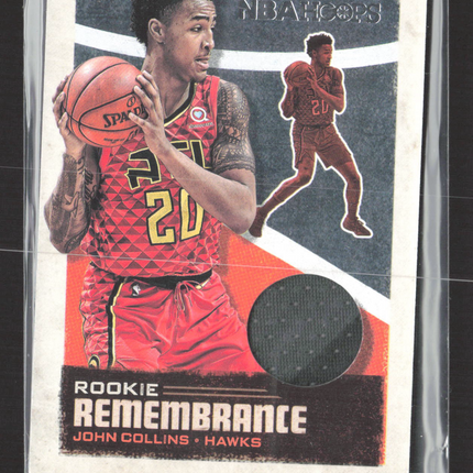 2019 Panini NBA Hoops Rookie Remembrance John Collins #RR-JCL Player-worn
