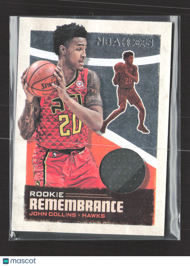 2019 Panini NBA Hoops Rookie Remembrance John Collins #RR-JCL Player-worn