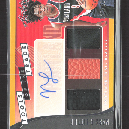 2019 Panini Absolute Auto Nassir Little #TT3-NLT Patch 127/189