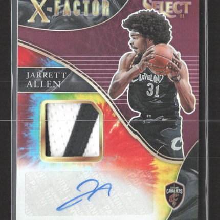 2021 Panini Select Prizm X-Factor Jarrett Allen #XF-JAL 01/25 Patch Auto
