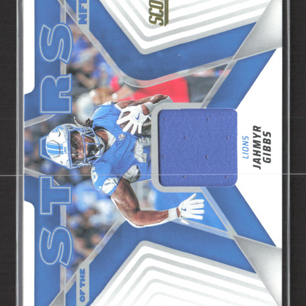 2025 Panini Score Stars of the NFL Jahmyr Gibbs #SNJ-JGS Memorabilia