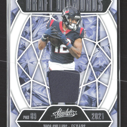 2025 Panini Absolute Football Draft Diamonds Nico Collins #DDJ-NCO Memorabilia