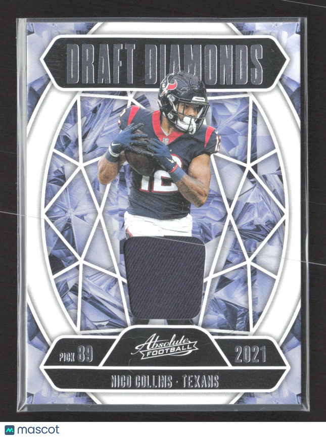 2025 Panini Absolute Football Draft Diamonds Nico Collins #DDJ-NCO Memorabilia
