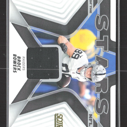 2025 Panini Score Stars of the NFL Brock Bowers #SNJ-BBS Memorabilia