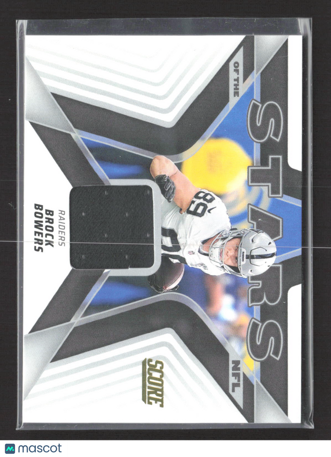 2025 Panini Score Stars of the NFL Brock Bowers #SNJ-BBS Memorabilia