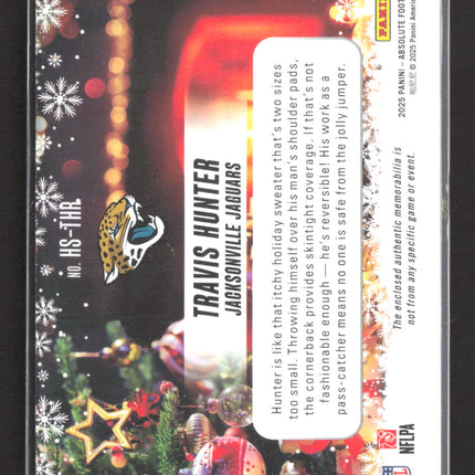 2025 Panini Absolute Football Holiday Suit Travis Hunter #HS-THR RC Memorabilia