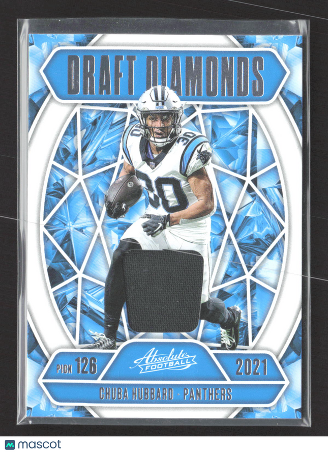 2025 Panini Absolute Football Draft Diamonds Chuba Hubbard #DDJ-CHU Memorabilia