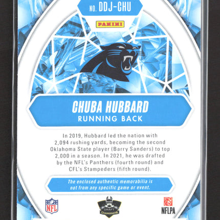 2025 Panini Absolute Football Draft Diamonds Chuba Hubbard #DDJ-CHU Memorabilia