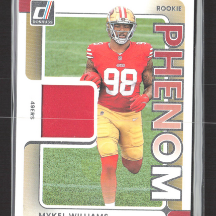 2025 Panini Donruss Rookie Phenom Jersey Mykel Williams #RPJ-MWS Memorabilia