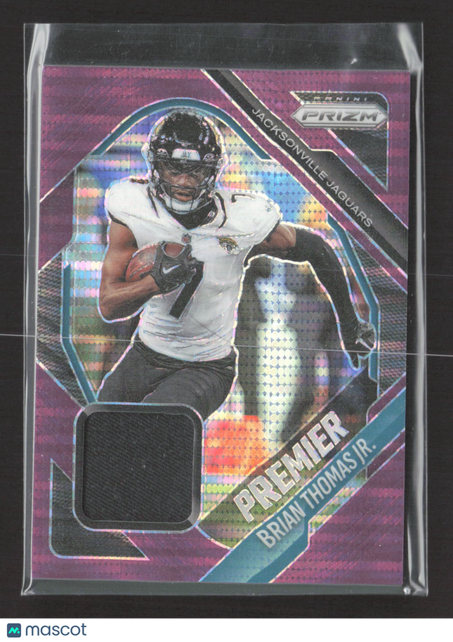 2025 Panini Prizm Premier Brian Thomas Jr. #PJY-BTJ Purple Memorabilia