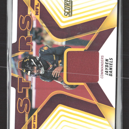 2025 Panini Score Stars of the NFL Jayden Daniels #SNJ-JDS Memorabilia