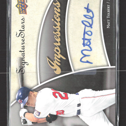 2009 Upper Deck Signature Stars Impressions Matt Tolbert Auto #IMP-MT