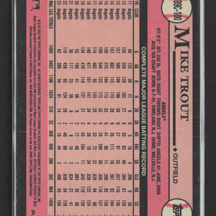 2024 Topps Chrome 1989 Topps Baseball Silver Mojo Mike Trout #2T89C-100