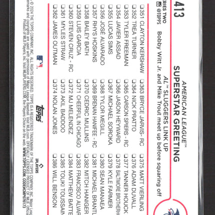 2024 Topps Series Two Mike Trout Bobby Witt Jr. #413