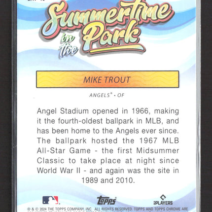 2024 Topps Chrome Summertime in the Park Mike Trout #SITP-10