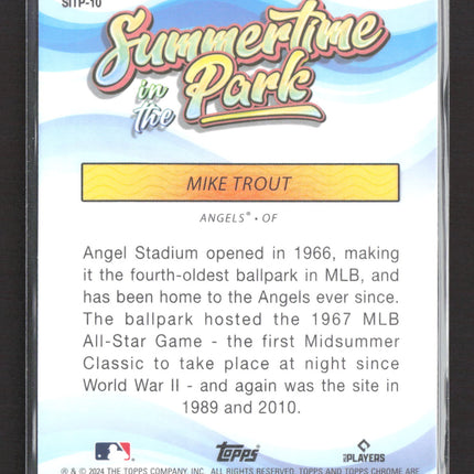 2024 Topps Chrome Summertime in the Park Mike Trout #SITP-10