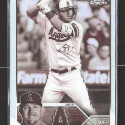 2023 Topps Chrome Mike Trout #27 Sepia Refractor