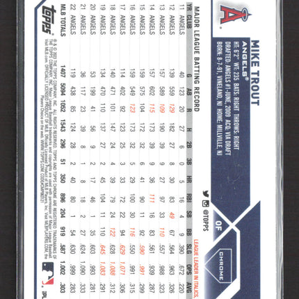 2023 Topps Chrome Mike Trout #27 Sepia Refractor