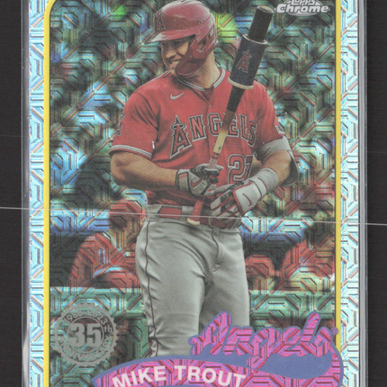 2024 Topps Chrome Silver Mojo Refractor Mike Trout #T89C-17