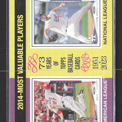 2024 Topps Heritage Mike Trout Clayton Kershaw #207