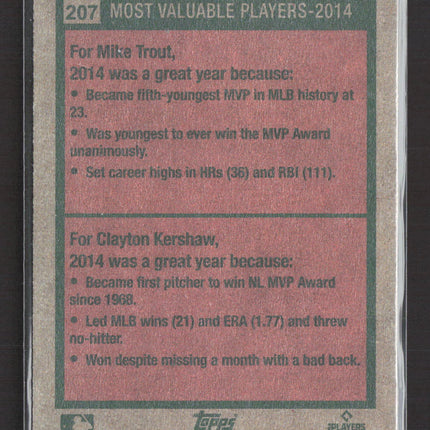 2024 Topps Heritage Mike Trout Clayton Kershaw #207