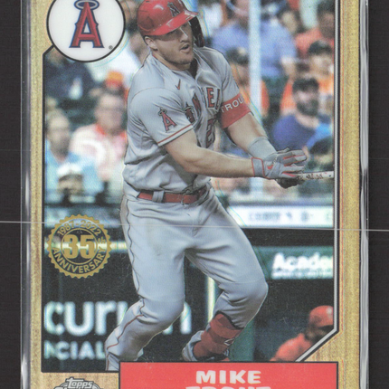 2022 Topps Chrome 1987 Topps Baseball Mike Trout #87BC-1