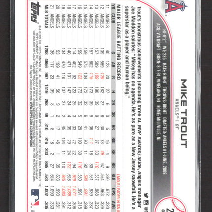 2022 Topps Chrome Mike Trout #200